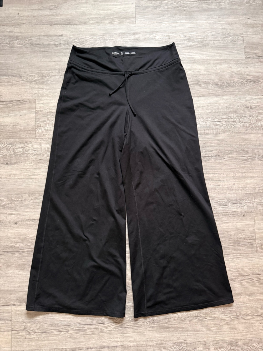 Old Navy Black Wide-Leg Drawstring Lounge Pants